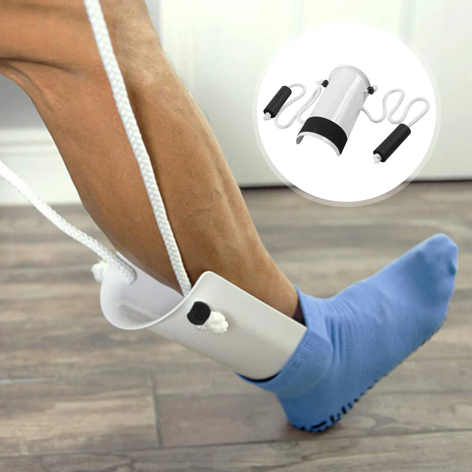 

Flexible Sock Stocking Aid. Easy on Off Pulling Assist Device Put on Your Sock Without Bending Sock Puller Aid Easy on And Off