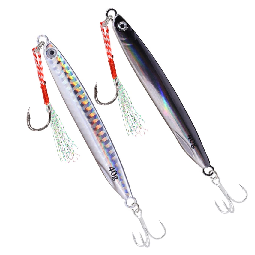 1/2/12 szt. Przynęta typu jig do jigowania z brzegu, wahadłówka do rzucania, obciążenie 7G 10G 14G 17G 21G 30G 40G, przynęta na okonia morskiego, sztuczna przynęta, sprzęt wędkarski