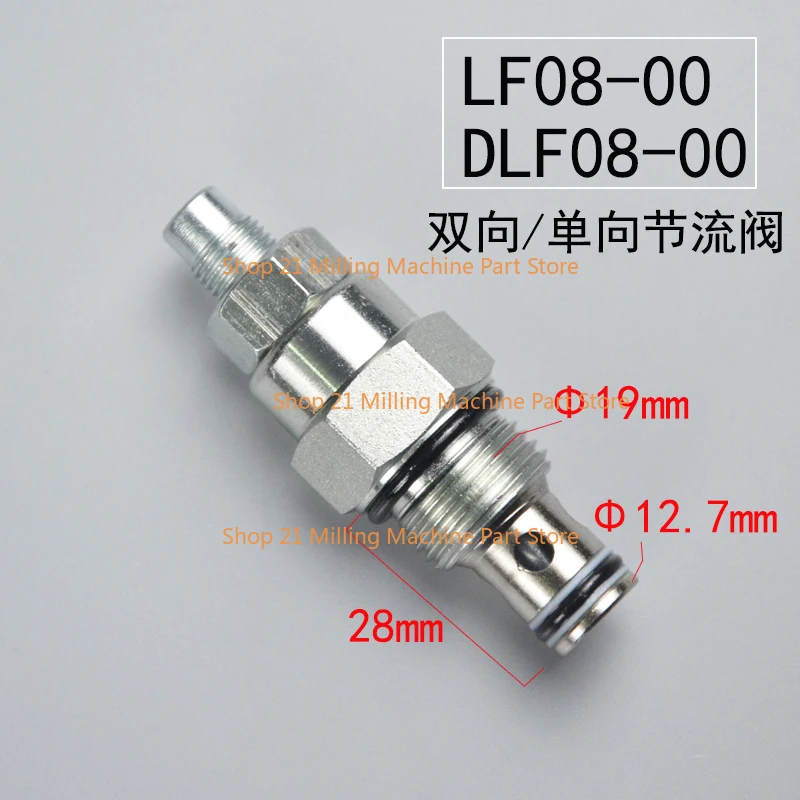 

Threaded Cartridge Hydraulic Adjustable Single and Two-way Throttle Valve LF08-00 DLF08-00 Flow Control NV08
