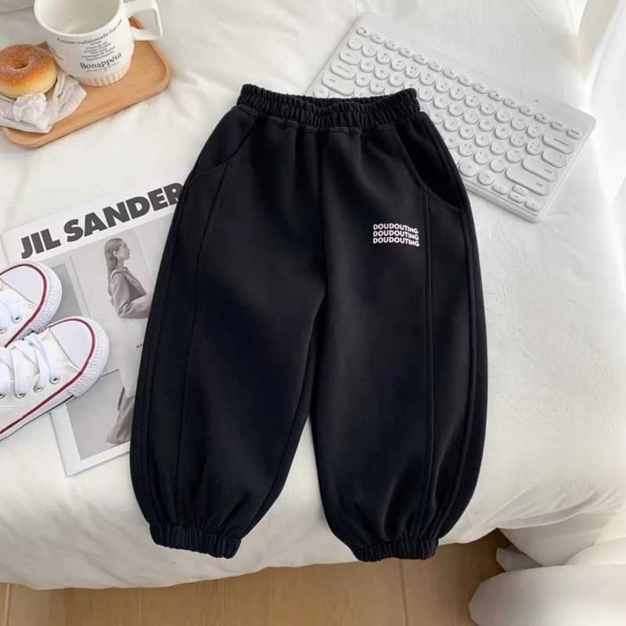 2026 Korea Kinder Mädchen Jungen Jogginghose Kinder Frühling Herbst Lange Hosen Sport Einfarbige Hosen 1-8 Jahre – Detail 6