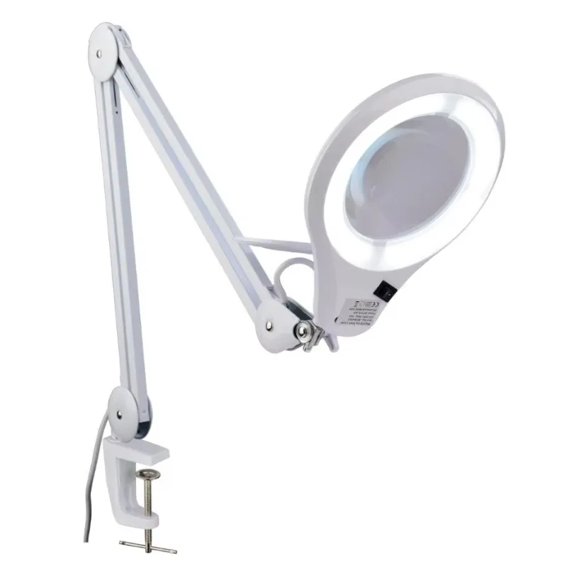 

Durable Light Emitting Diode Light Beauty Salon 5 inch magnifying glass with clip