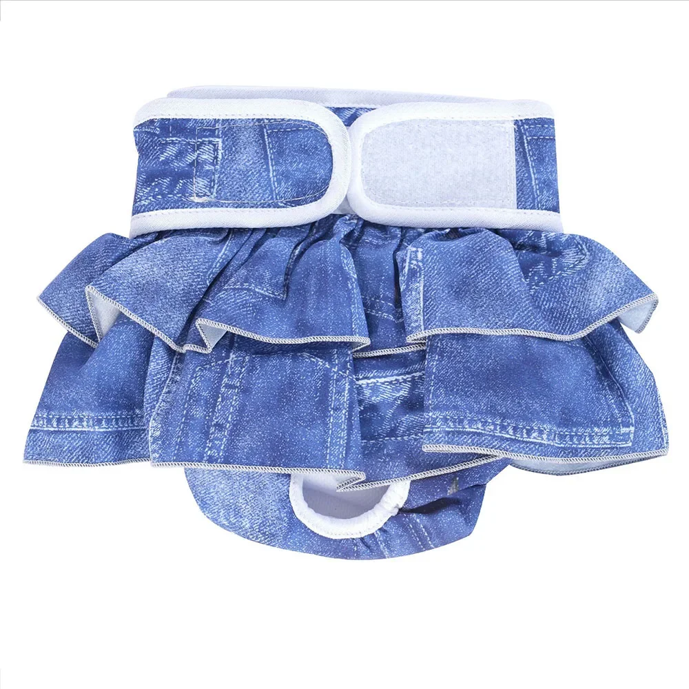 Washable Reusable Female Dog Diapers Premium Doggie Diaper for Girls Dogs Highly Absorbent Dog Shorts for Pet Heat Incontinence