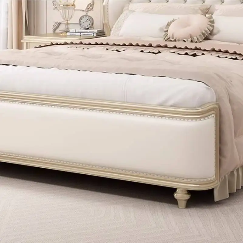 قاعدة ديكور كبير سرير مزدوج خزانة صندوق صالات أنيقة فاخرة سرير مزدوج المنزلية الحديثة Camas De Dormitorio أثاث المنزل