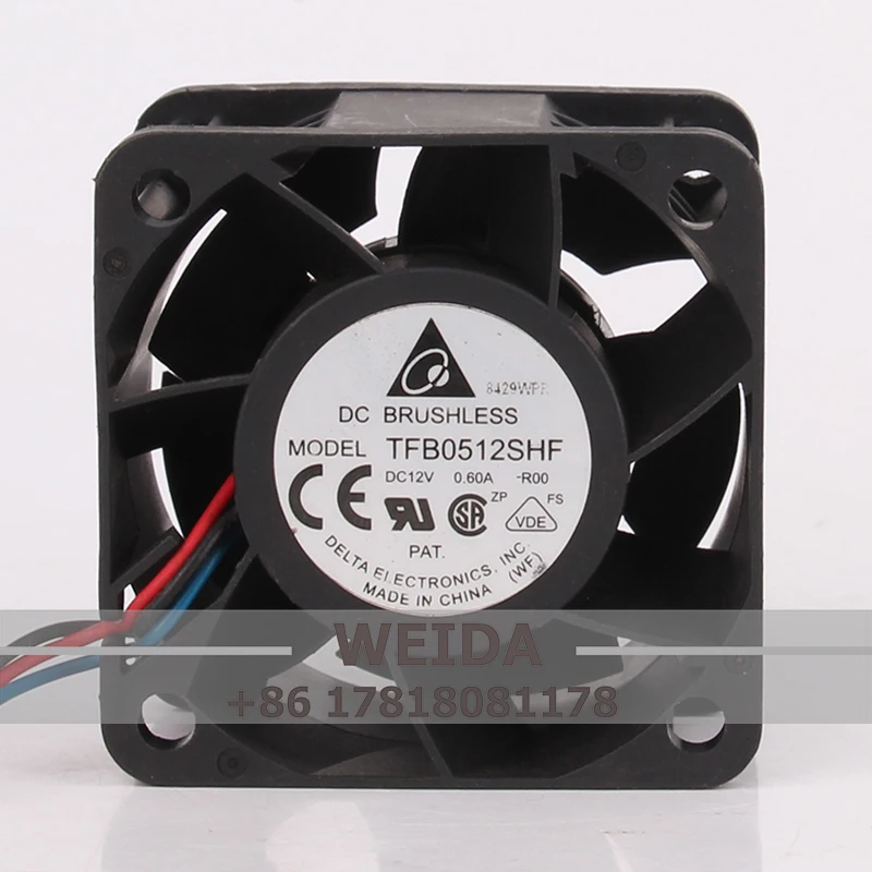 TFB0512SHF Heat Dissipation Case Cooling Fan DELTA DC12V 0.60A 50*50*32MM 5CM 5032 3-wire TACHometer and Temperature Control