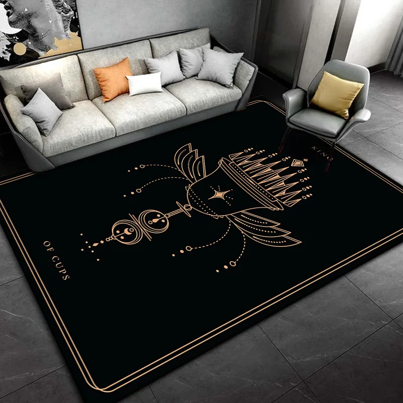 Tarot card mysterious divination Printing Carpet small rugs for bedroom room decor door mat kitchen mat Non-slip carpet tapetes