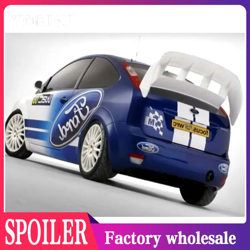 Fit Für Ford Focus WRC Stil Auto Spoiler 2005-2007 Geändert FRP Faser Hinten Flügel Stamm Lip Spoiler Auto schwanz Flügel Dekoration