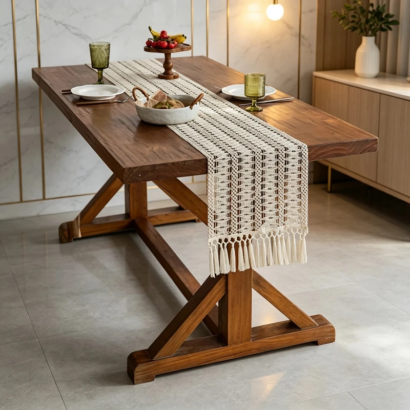 Multi Functional Decoration1 Bohemian Country Style Tablecloth Suitable For Bedrooms Dining Rooms Living Rooms Dressing Tables