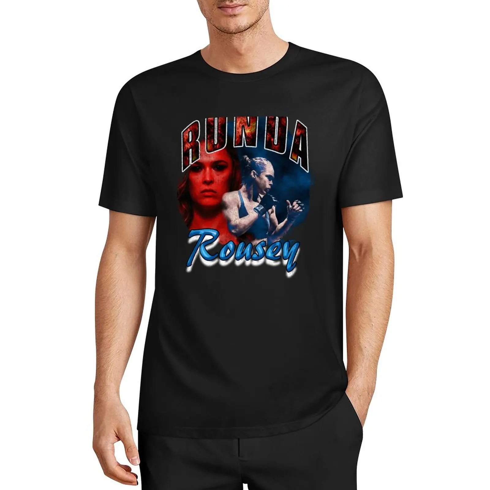 

Ronda Rousey Vintage Rap Style (Rowdy Rousey) T-Shirt vintage graphic tee new edition mens clothes