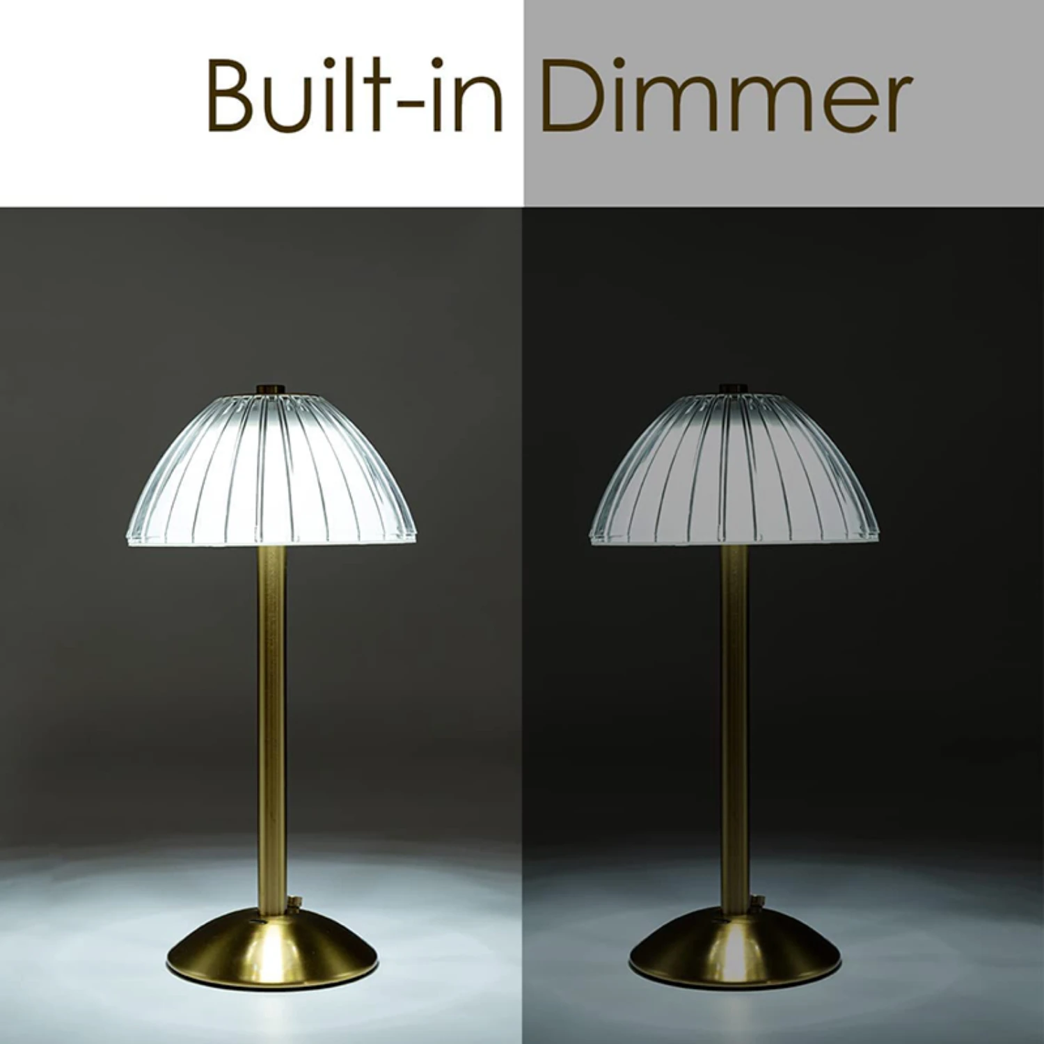 Elegant, Modern, and Stylish Portable Wireless LED Touch Sensor Table Lamp - Rechargeable Night Light with Adjustable Soft Glow