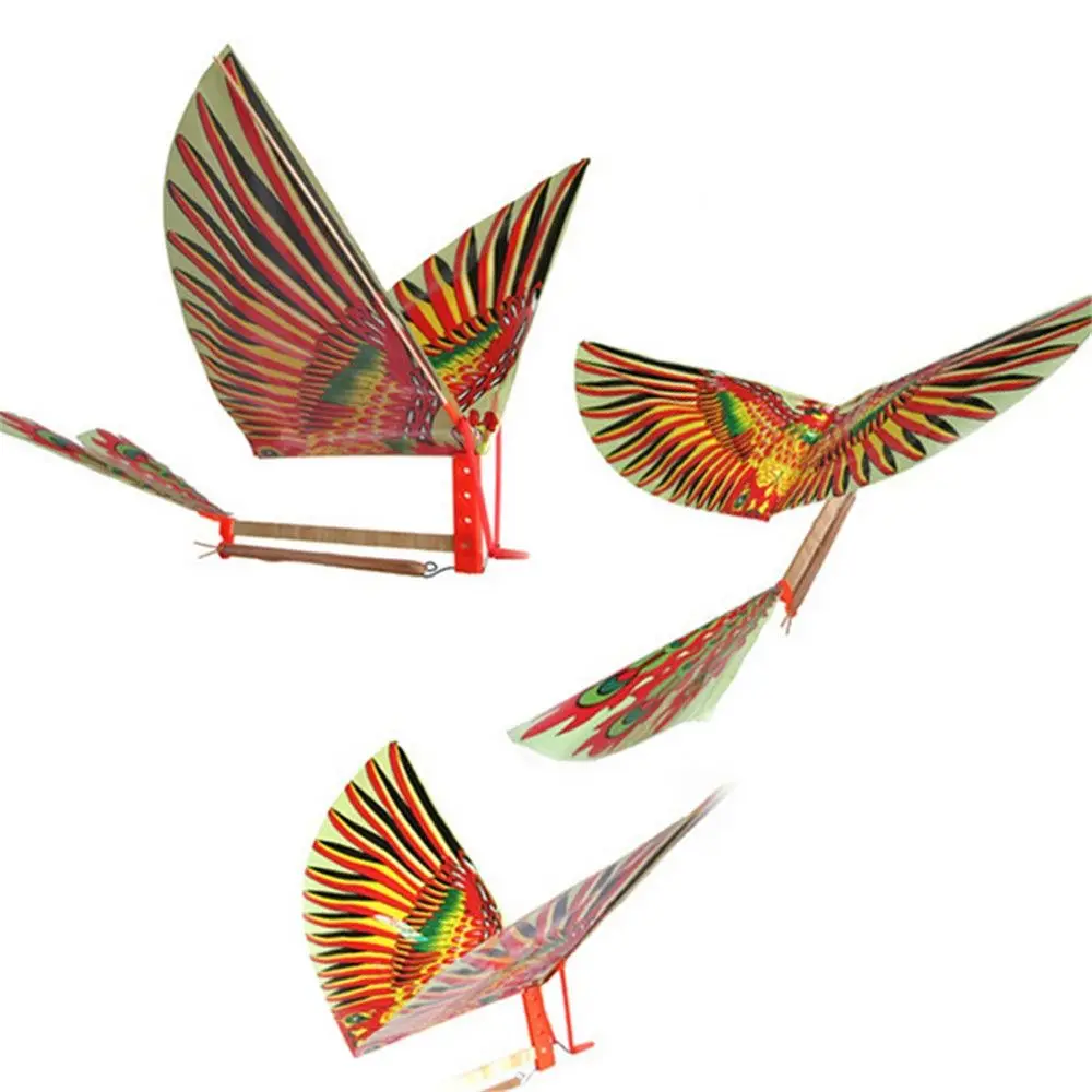 Geschenken Wetenschap Speelgoed Vliegtuigen Vliegtuigmodel Speelgoed Modelbouwpakketten Elastiekje Power Handgemaakte DIY Ornithopter Vogels Speelgoed