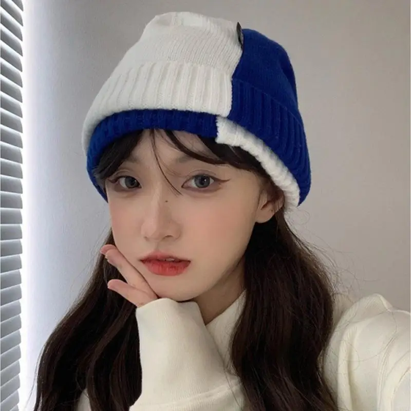 قبعة صغيرة متطابقة تمامًا، قبعة صوفية، قبعة متماسكة بألوان متطابقة لصديقك وصديقتك #3