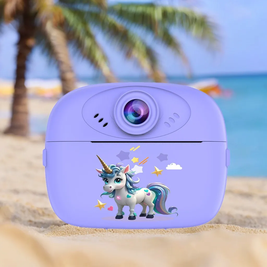 Children's Instant Print Camera Prints for Children Camera and Photo Printer 1080P Thermal Paper Instant Printing Girl Toys HD