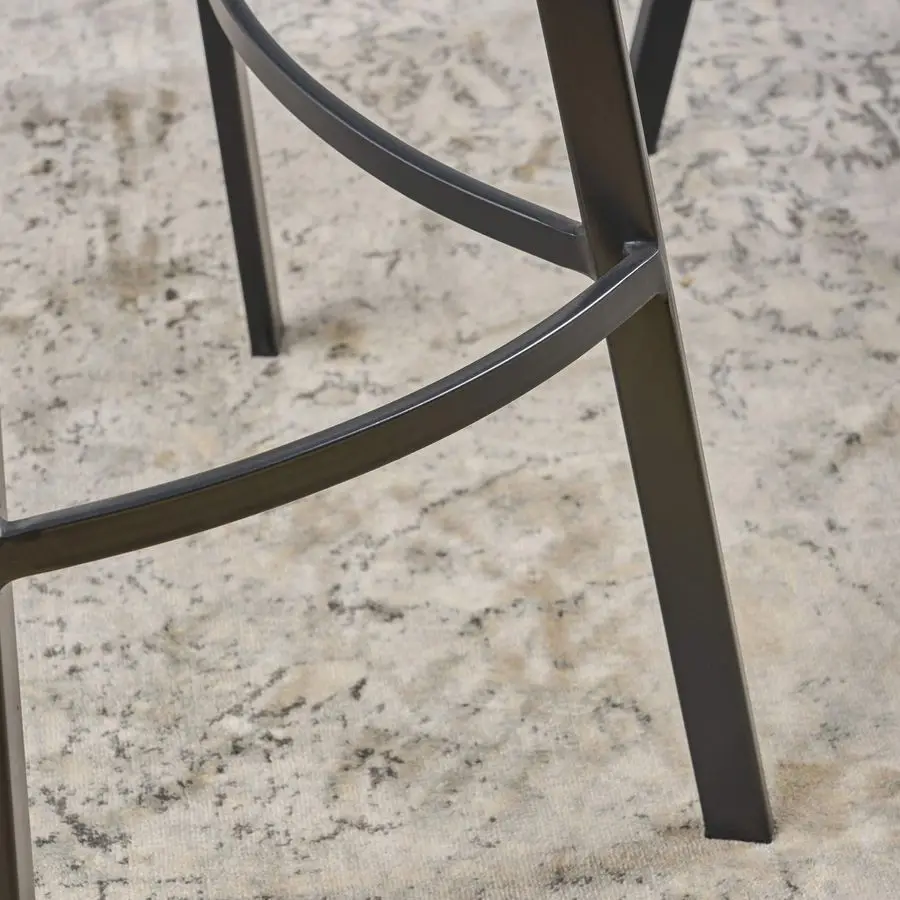 Sgabelli da bar Dax, set da 2 pezzi, pelle di serpente marrone