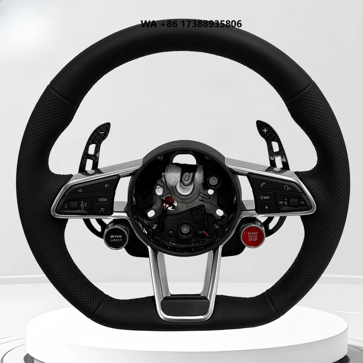 Suitable for Leather Sport Steering Wheel, Suitable for A1/A3/A4/A5/A6/A6L/A7/A8/Q3/Q5-JIANSHAN Customized Version