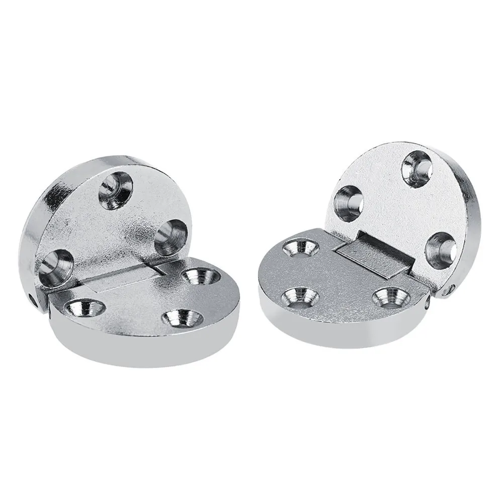 

2 шт., мебельная петля из цинкового сплава, 180 градусов, шарнир для складного стола с круглым краем, литой ремень, петля для стола с откидным листом, дверная петля