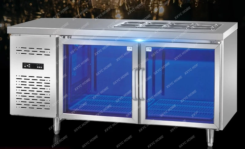 

Коммерческий холодильный верстак Blu-ray, холодильник, бар с воздушным охлаждением