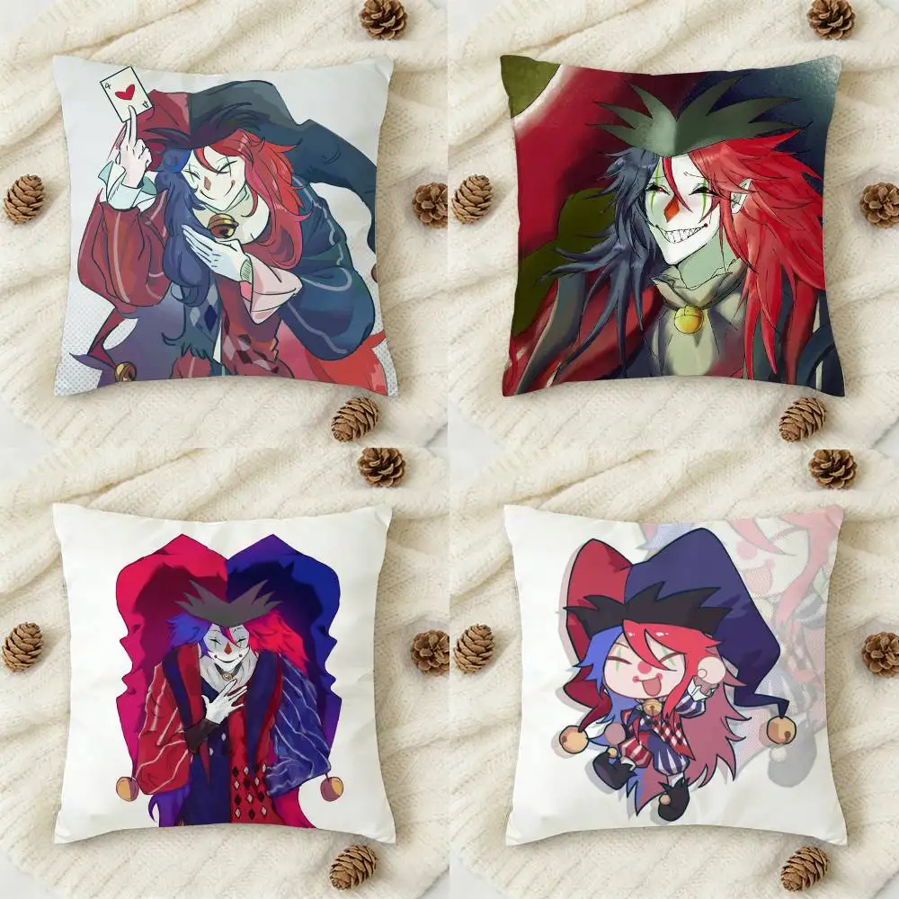 

game cool Trapped with Jester Double-sided Printed Square Decorative Cushion Cover for Sofa Living Room Home Decor