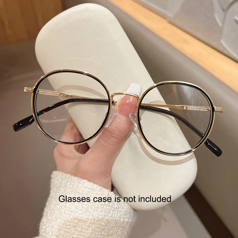 Umanco Vintage TR Round Frame Anti Blue Light Glasses for Women Men Trendy Computer Glasses Optical Spectacle 0 Degree