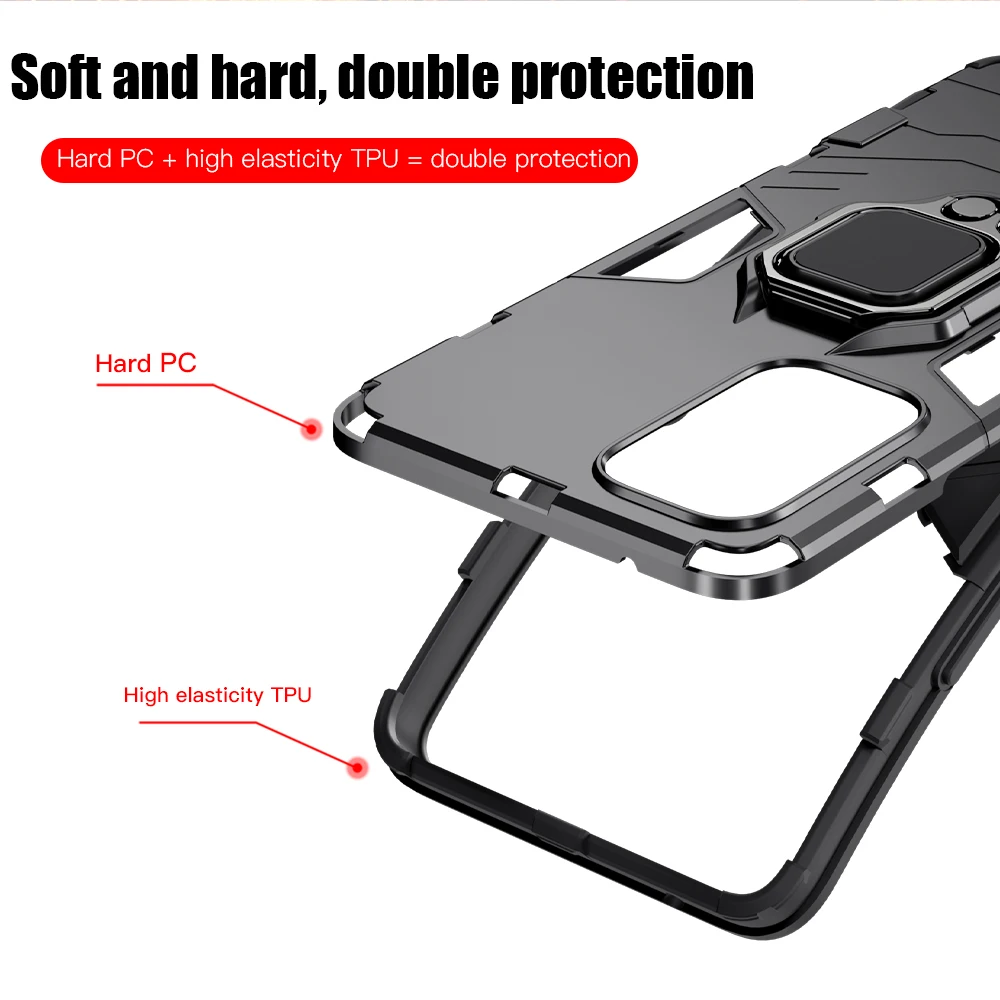 KEYSION Shockproof Armor Case for Samsung A23 A13 4G A53 A73 A33 5G A22 A52 A72 Phone Back Cover for Galaxy M23 M22 M52 F23 F22