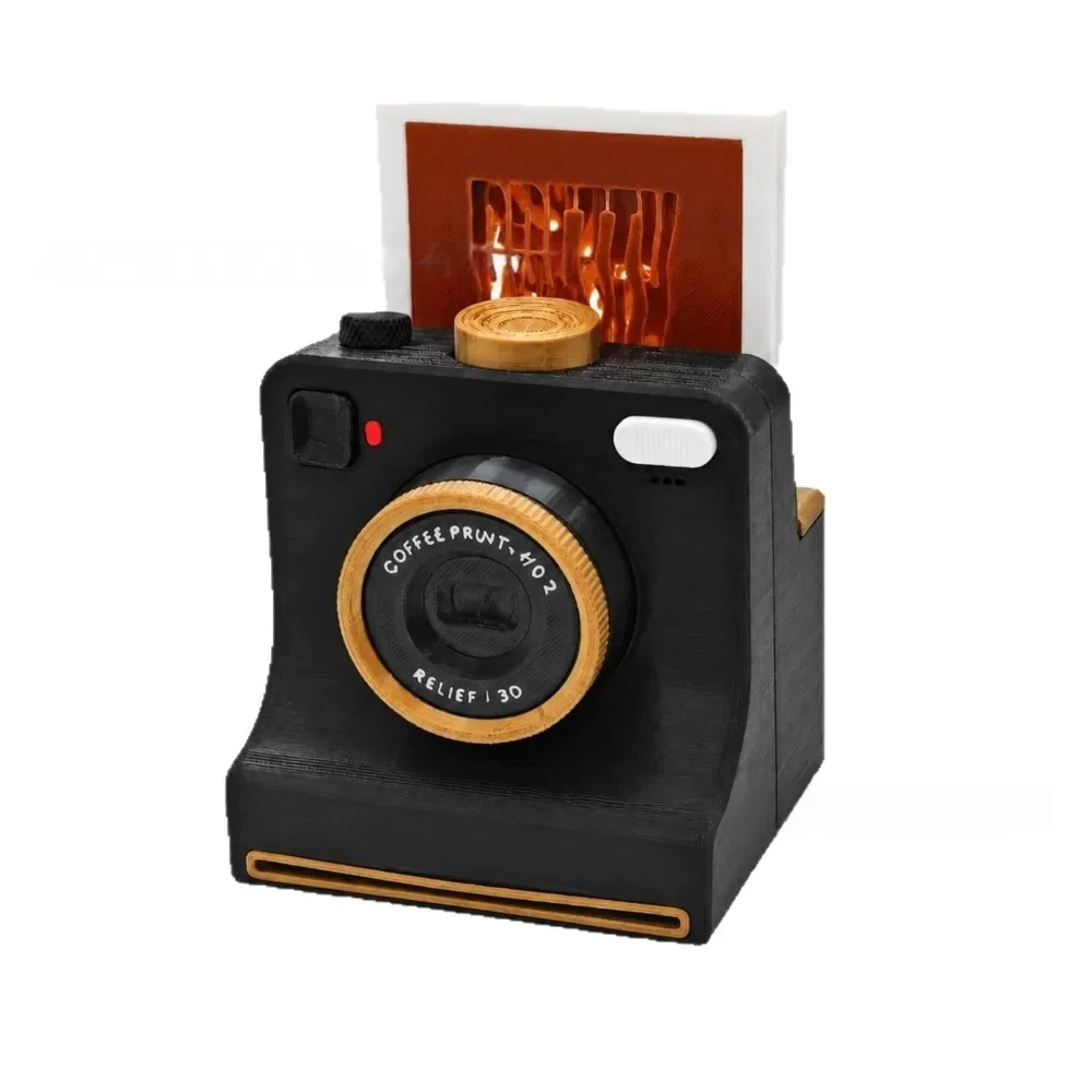 3D‑Printed Camera‑Shaped Latte Art Maker New One‑Click Coffee Printer for Chocolate Milk Foam Pattern Making