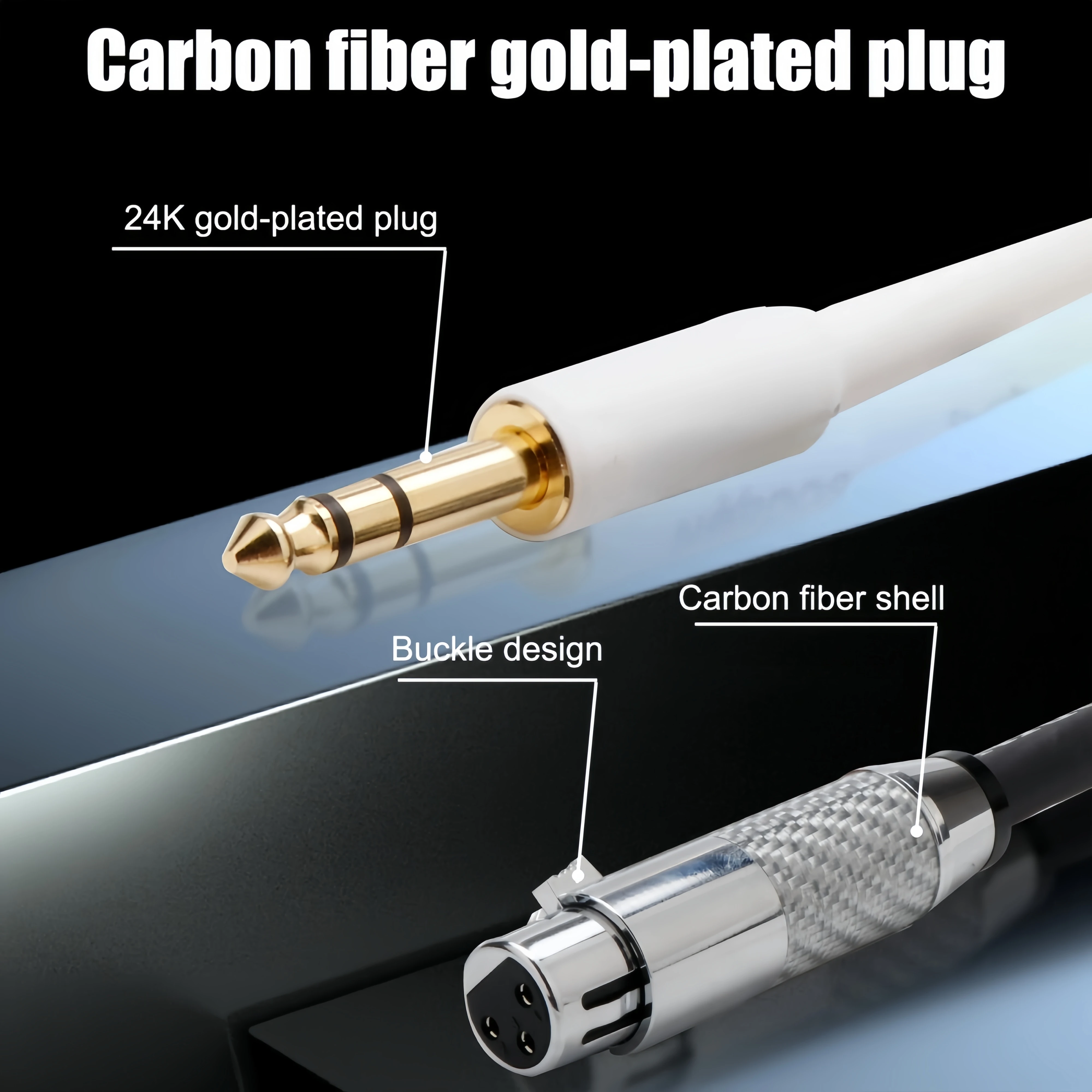 High-end HiFi 6.5 to XLR Cable Mixer Speaker OCC Silver Plated Conductor 6.5 mm TRS Jack to XLR Female Plug Audio Cable