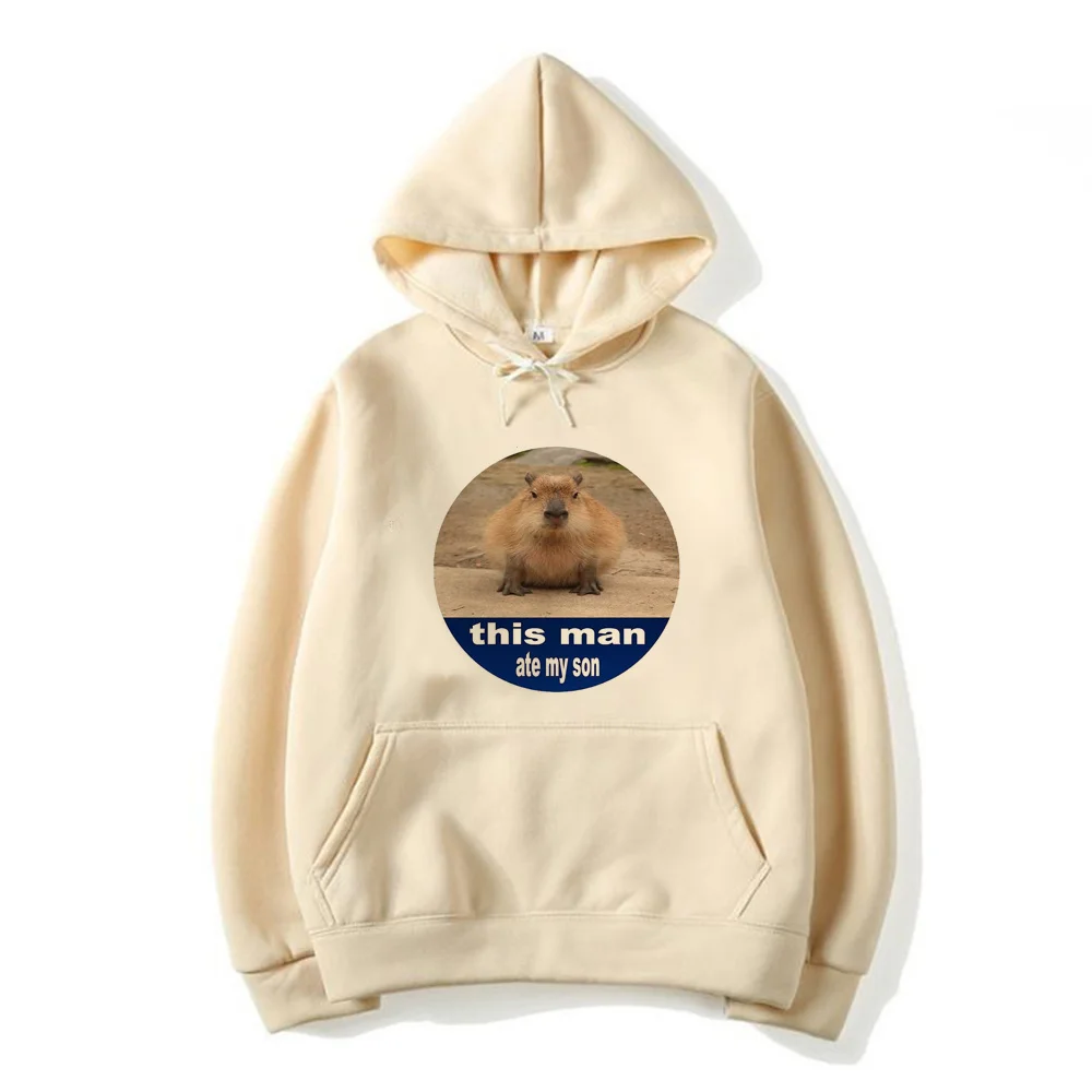 

capybara hoodies male printed printed men clothing Korea grunge