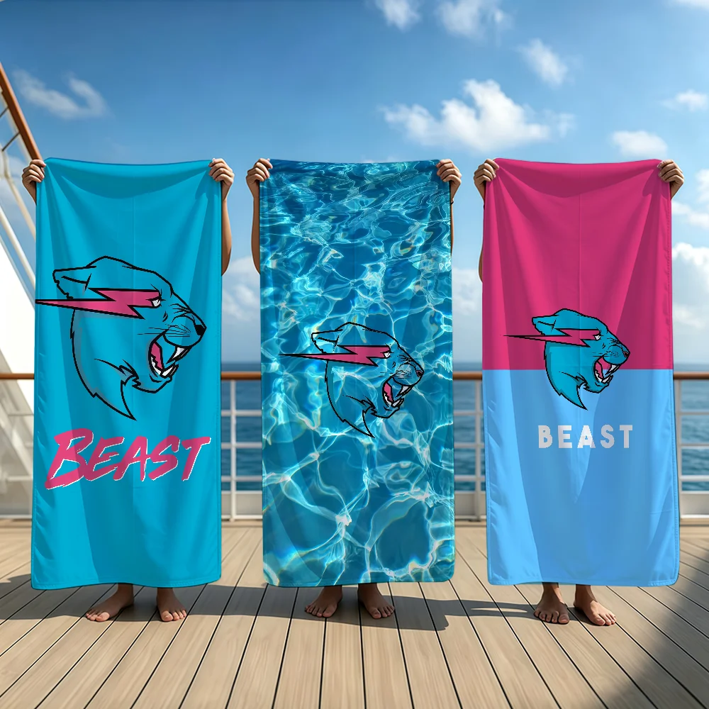 Hot M-Mr BeastS Towel Beach Oversized Soft Ultra Absorbent Quick Drying Large Pool Travel Camping Bathroom
