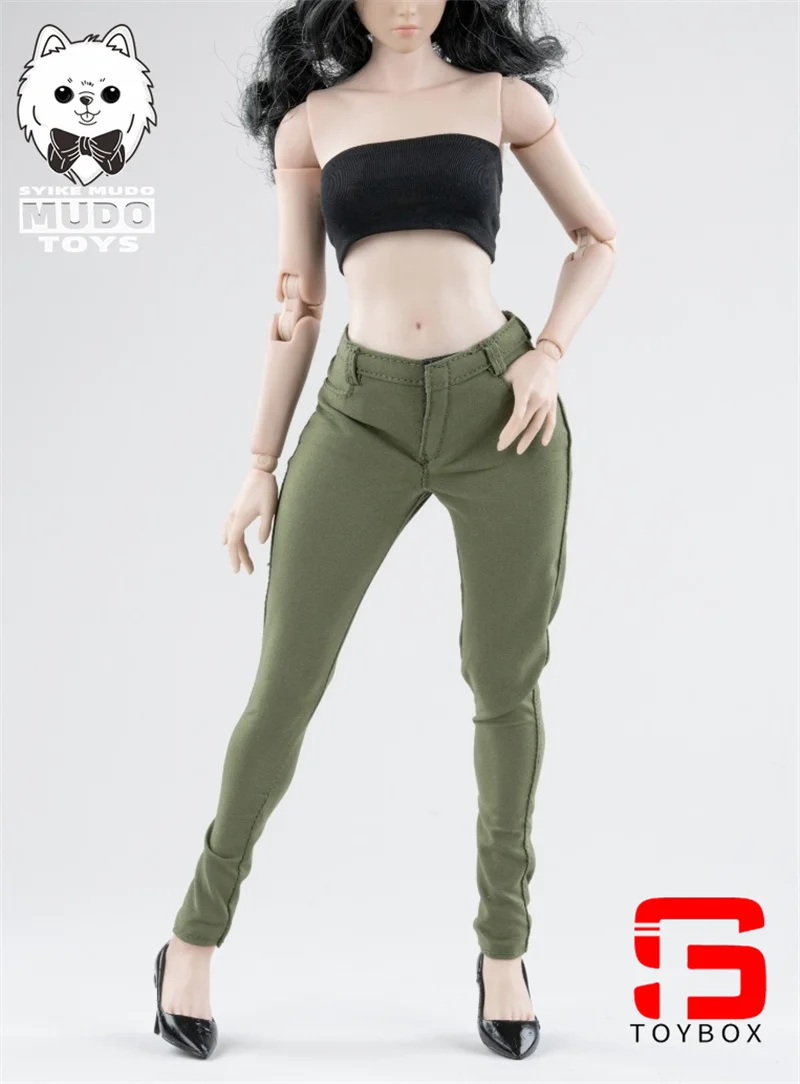 Auf Lager CTC-008 1/6 Weibliche Elastische Hose Bleistift Hosen Kleidung Modell Fit 12'' AT202 AT203 Soldat Action Figur Körper