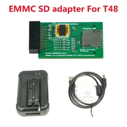 T48 (TL866-3G) Programmer Support 34000+ICs for SPI/Nor/NAND Flash BIOS MCU EEPROM AVR PIC +EMMC SD adapter replace TL86