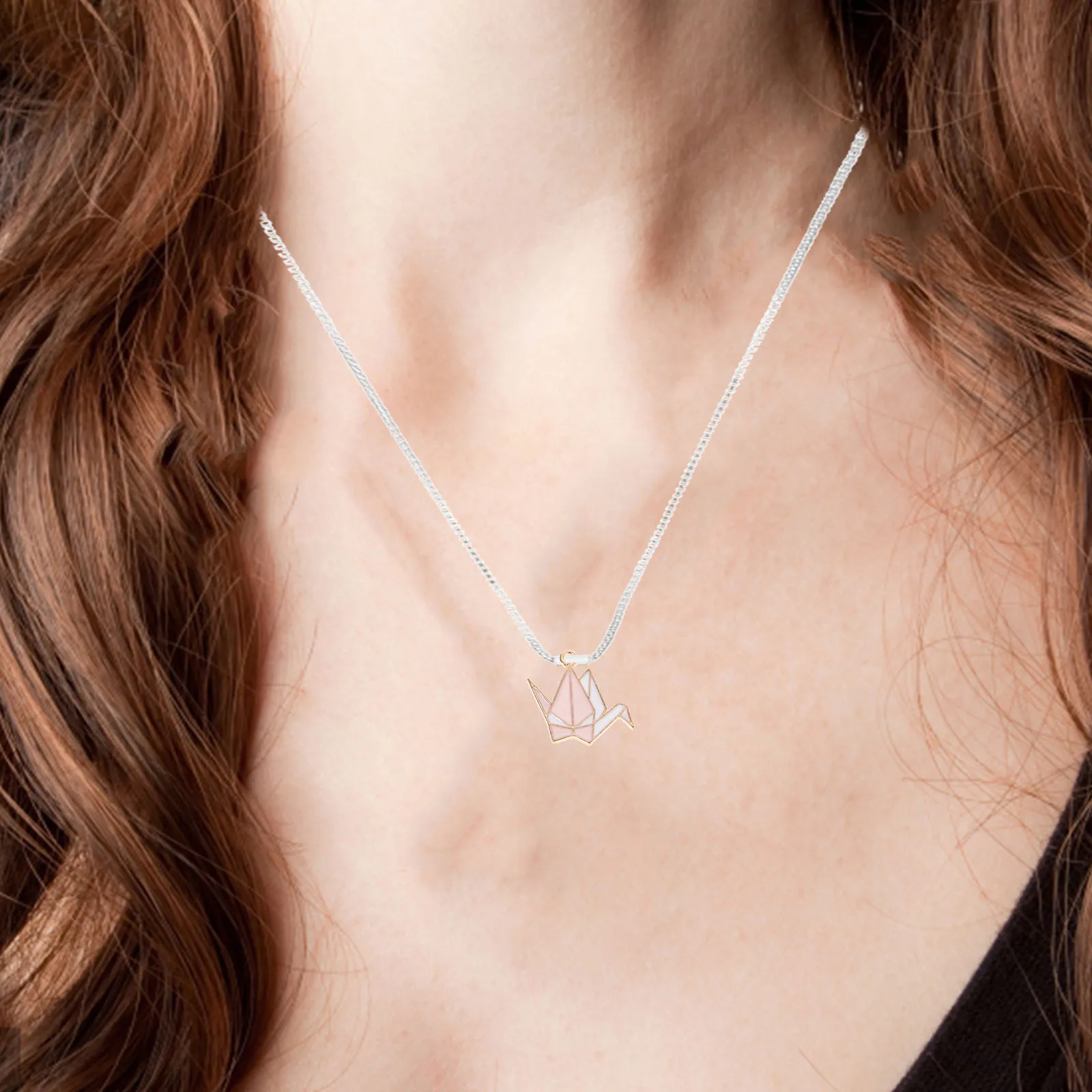 10pcs Origami Crane Charms Diy Earring Pendants Necklace Bracelet Making Handmade Alloy Decorations Hanging Accessories For