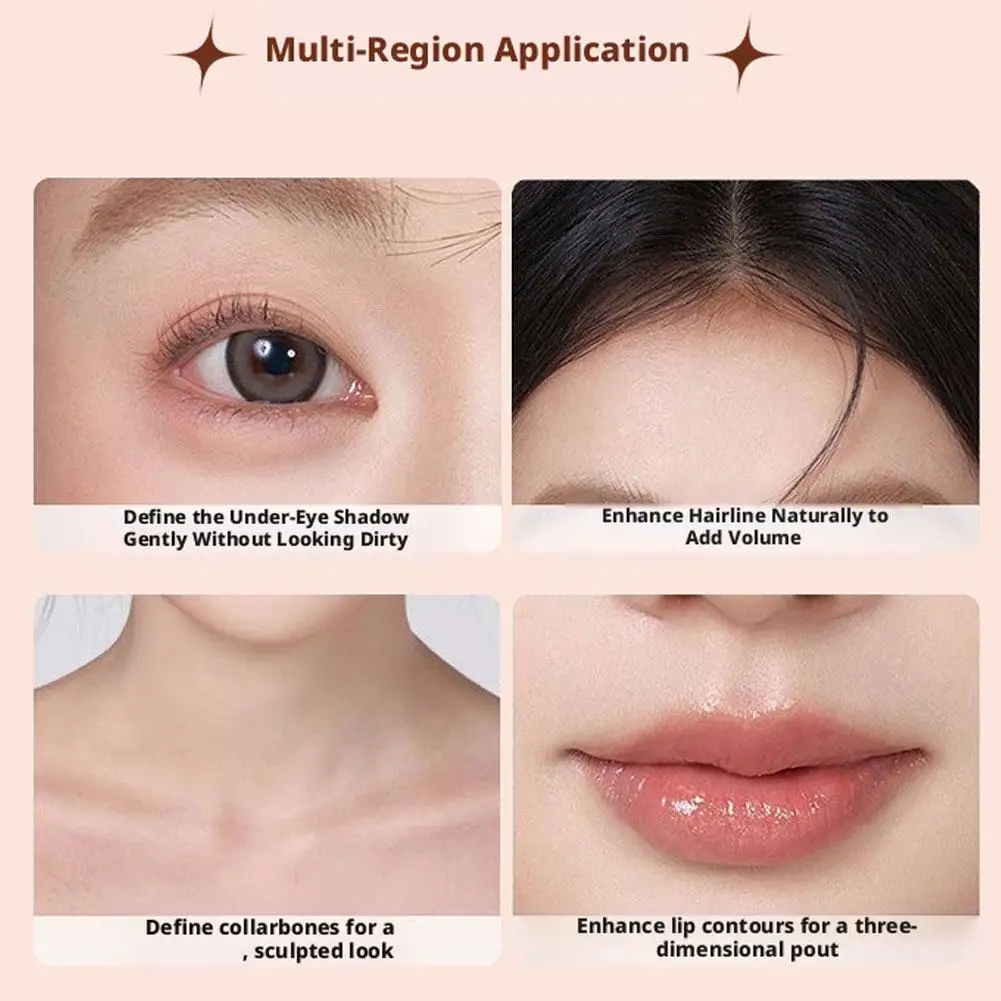 Doppelseitiger Konturenstift mit Pinsel, Nasen-Schattierungscreme-Stift, Gesichtskonturierung und Schattierung Make-up – Detail 12