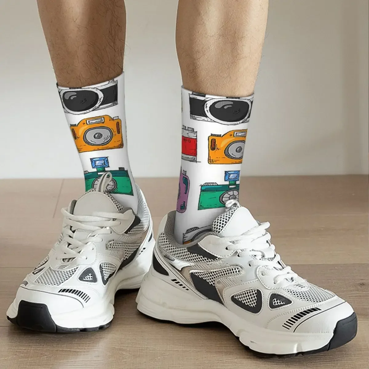 Calcetines de cámara Retro Harajuku, medias absorbentes de sudor para todas las estaciones, calcetines largos, accesorios para Unisex, regalo de cumpleaños