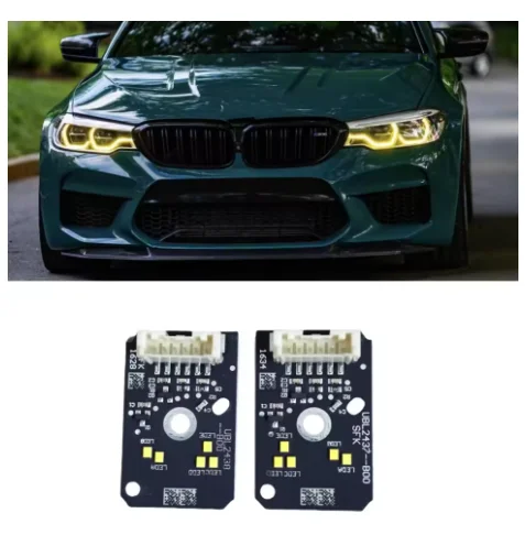 Suitable for BMW 5 Series G30 G38 LED module daytime running light source lemon yellow
