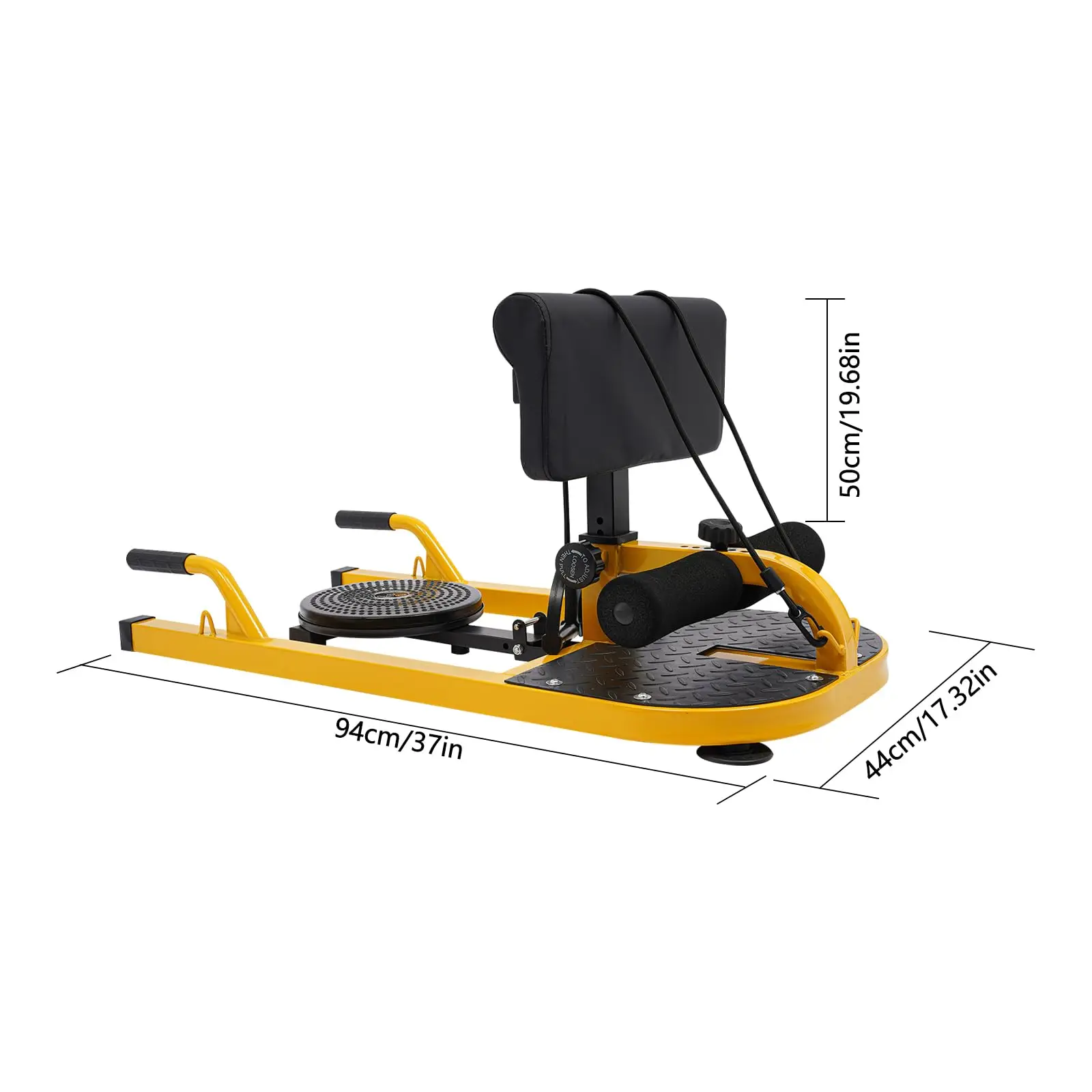 آلة القرفصاء العميق، أداة القرفصاء سيسي متعددة الوظائف مع مسند ظهر وخطافات للساق قابلة للتعديل، معدات اللياقة البدنية المنزلية للجلوس