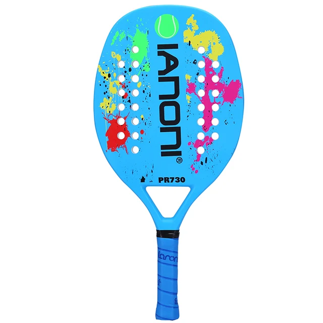IANONI 730 Beach Tennis Paddle Beach Tennis Racket Carbon Fi