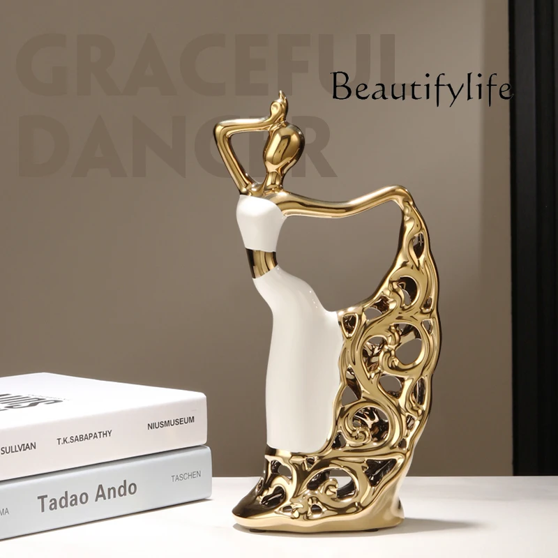 Creative light luxury high-end living room wine cabinet art ornament high-end sense niche bedroom room decoration