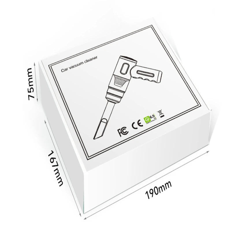 Aspirador de pó portátil sem fio atualizado, sucção ciclone portátil, forte potência recarregável, ideal para carro, escritório, casa clea