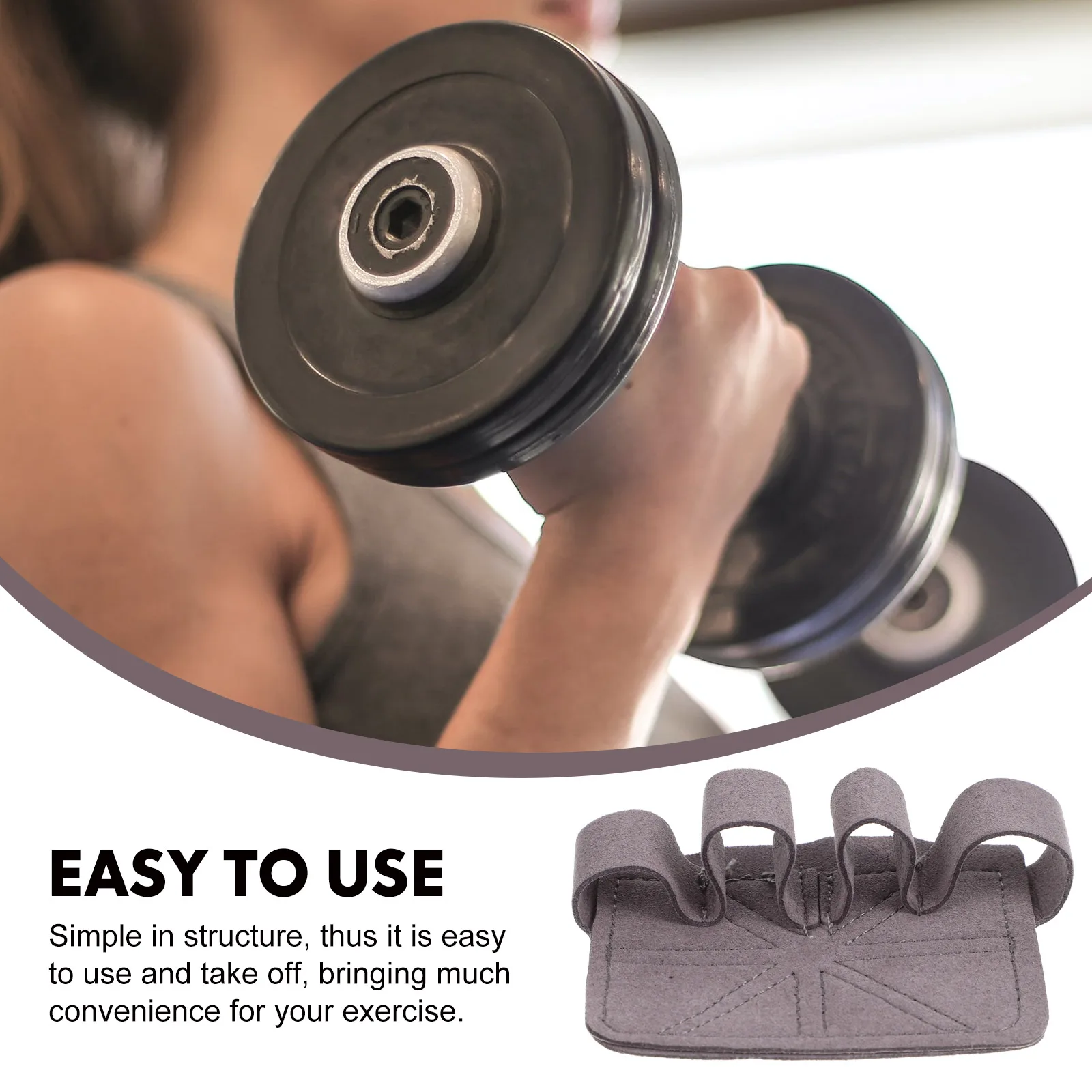 

Sports Weightlifting Gloves Hand Grips for Strength Training Woman Protector Gym Pads Microfiber