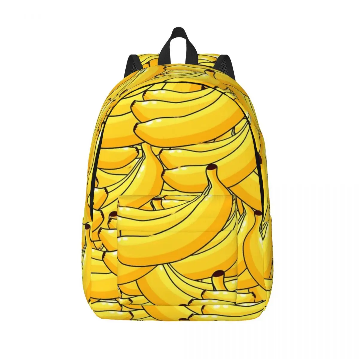 Banana Fresh Backpack Yellow Fruit Student Polyester Hiking Backpacks Large Fashion High School Bags Rucksack