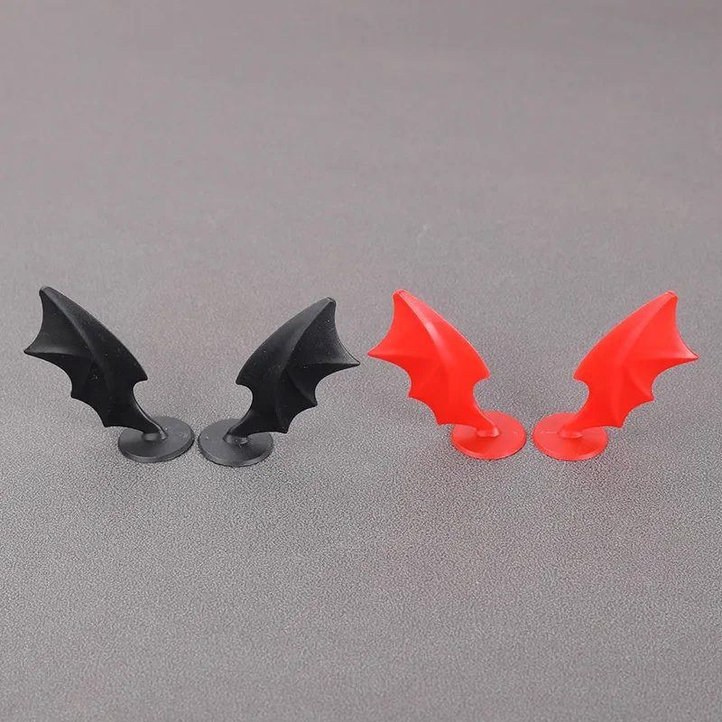 Black Red Bat Decoration Electric Car Helmet Decoration Random Stick Motorcycle Helmet Decoration Demon Universal Horn