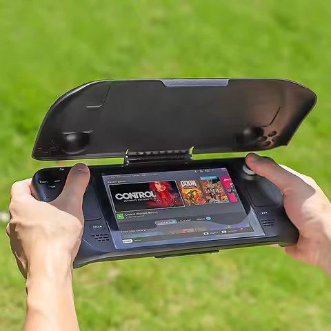 Protective Case For Steam Deck Console Back Cover+Bracket Cooling Housing Shell Protective Cover for Steam Deck Game Accessories