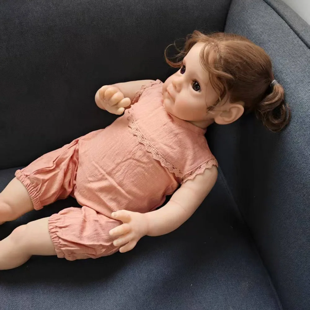 23inch Already Finished Maggi Reborn Baby Doll Soft Touch Real Looking Baby Dolls with Visible Veins Adorable Girl Toys Muñecas