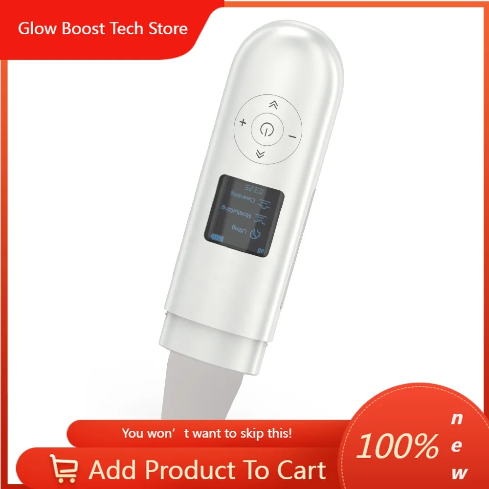 

NYSmart Library 2023 High Quality Spatula Blackhead Remover Pore Cleaner Ultrasonic Scrubber Scrubber Spatula