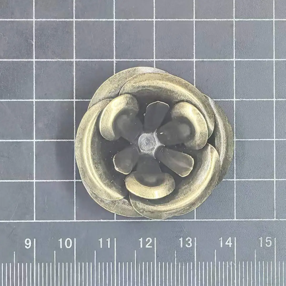 200PCS Metal Combination Decorative Flower Charm Cameos 39mm DIY Embellissment Crafts Apparel Handmade Accessories Supplies