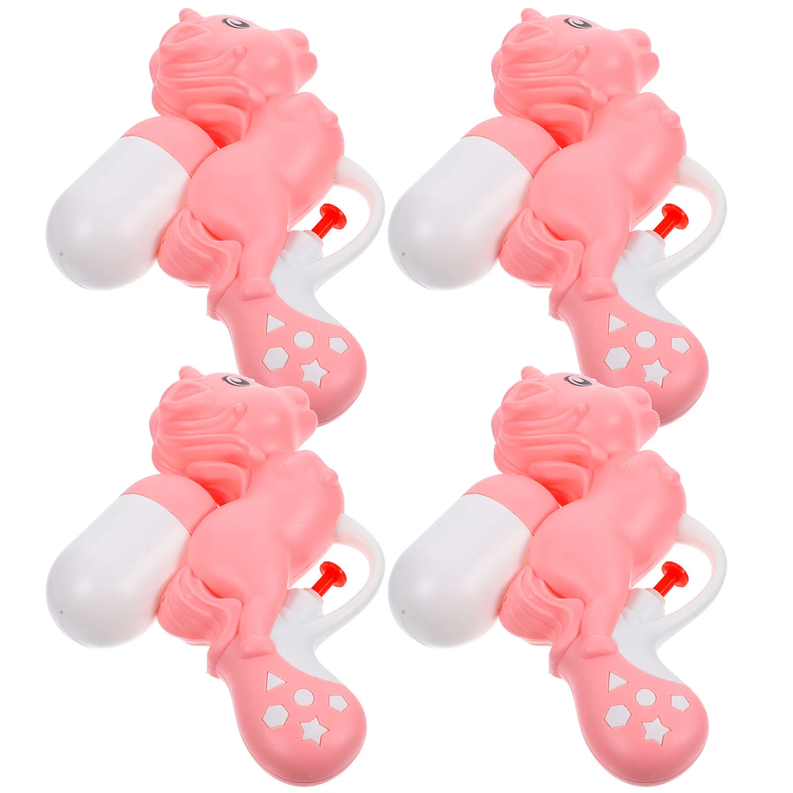 4-teilige Wasserpistole für Kinder, niedliche Cartoon-Spritzwasserpistolen für das Spielen im Sommer im Freien, Strand-Pool-Partygeschenke