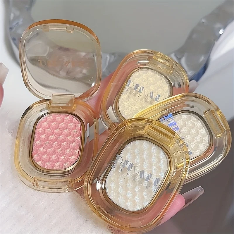 Surligneur de purée de pommes de terre et de spuds de couleur unique, éclaircissant sous le dessus, fard à paupières à paillettes nacrées blanches pures