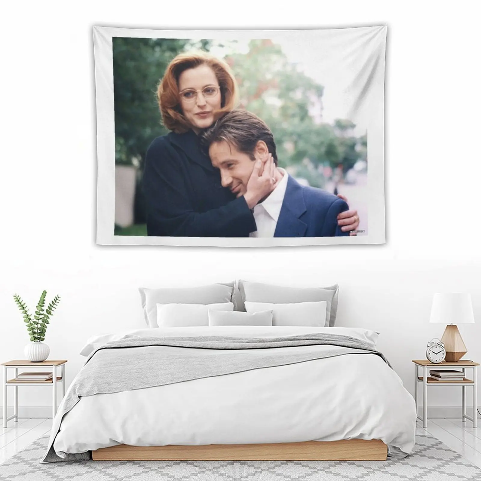 dana scully x files fox mulder نسيج ديكور غرفة النوم ديكور غرفة النوم ديكور المنزل نسيج