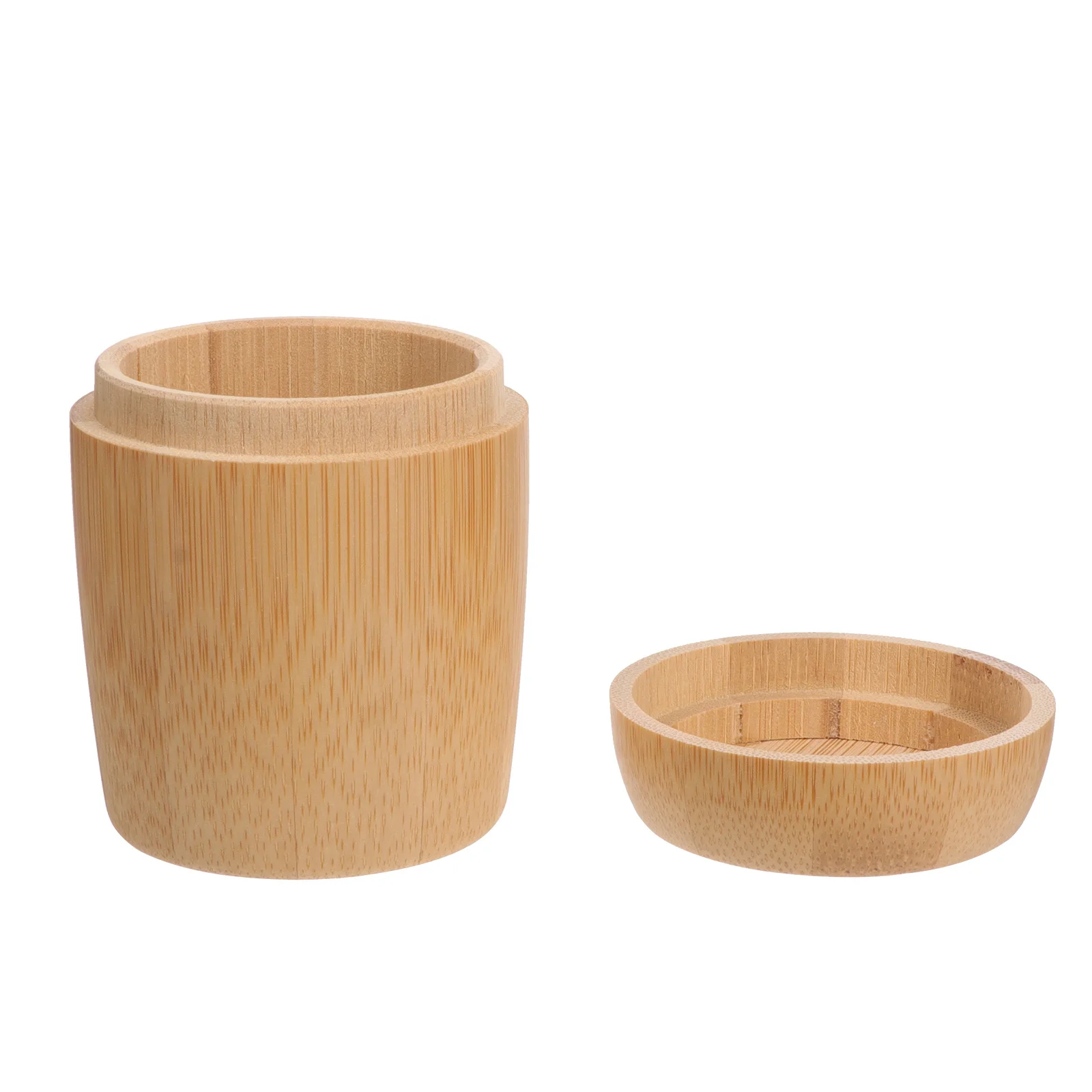 

1Pcs Bamboo Cotton Swab Box Toothpick Holder for Dining Table Compact Organizer Household Storage Case Modern Decorative Design