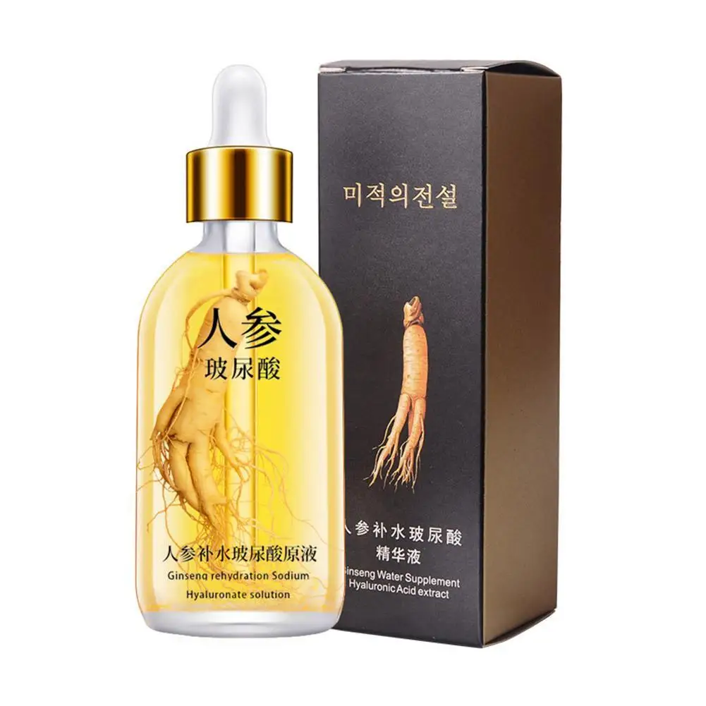 

100ml Ginseng Essences Polypeptide Anti-wrinkle Face Serum Fade Fine Lines Hyaluronic Acid Moisturizing Facial Skin Face Essence