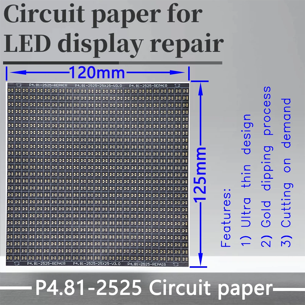 Imagem -03 - Pcb Pad Repair Paper para Reparar Pcb Módulo Led P4.81 P4.812121 2727 120x120 mm